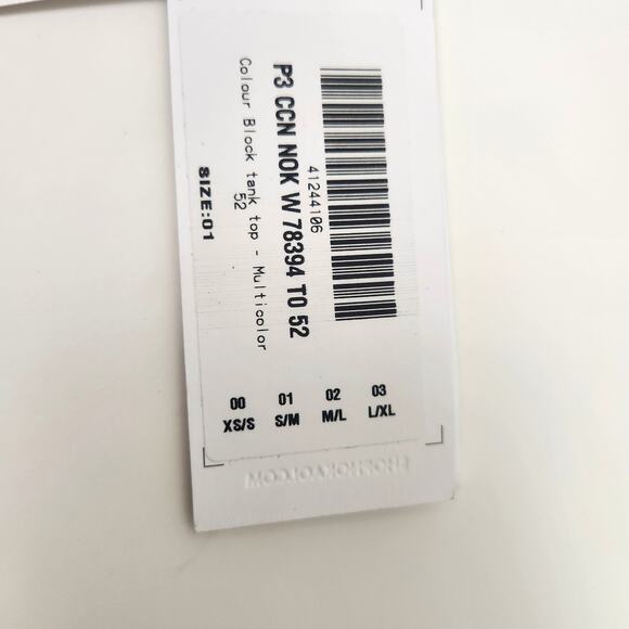 No Ka 'Oi Colour Block Tank Top Black Size 1 US Small/Medium NWT Racerback - Picture 8 of 10